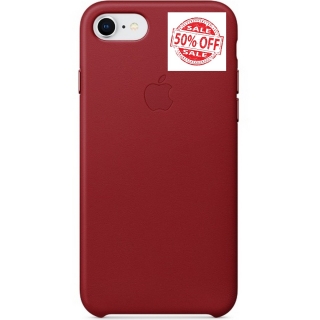 iPhone 8 Leather Case Red