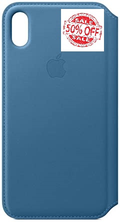 iPhone X Leather Folio Cape cod blue