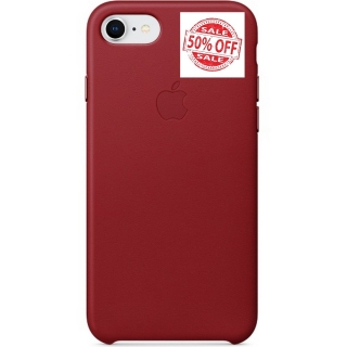 iPhone 8 Leather Case Red