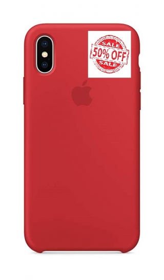 iphone X silicone case Red