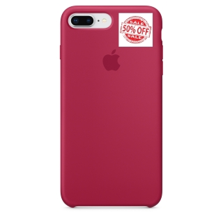 iphone 8 Plus silicone case Rose red