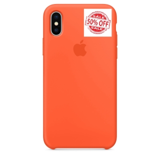 iphone X silicone case Spicy orange