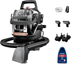 BISSELL SpotClean HydroSteam 3700E – Portable Deep Cleaner with HydroSteam Technology